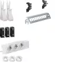 Hager Multimedia Kit UM00M2 mit 3 Steckdosen 12-Port Patchpanel ohne RJ45
