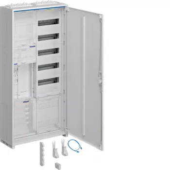 Hager ZB32ET215W1 Kompletter Zählerschrank 1 Zählerplatz BKE-I APZ 1100mm 2-Feld Aufputz IP31 RAL 9010