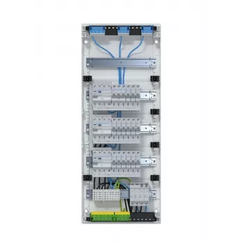 Hager VA60BV1 Volta APV Aufputz-Verteiler 5x12 PLE 3 RCD-Kreise 60 Module IP30 Weiß
