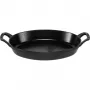 Staub Ovaler Gusseisen-Topf 28 cm Schwarz