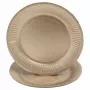 PROnappe 10 Pappteller, rund, Ø 23 cm, Gold
