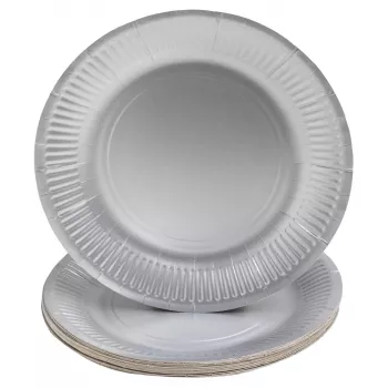 PROnappe 10 Pappteller Ø 23 cm Weiß