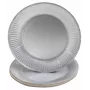 PROnappe Pappteller Ø 23 cm, silber (10 Stück)
