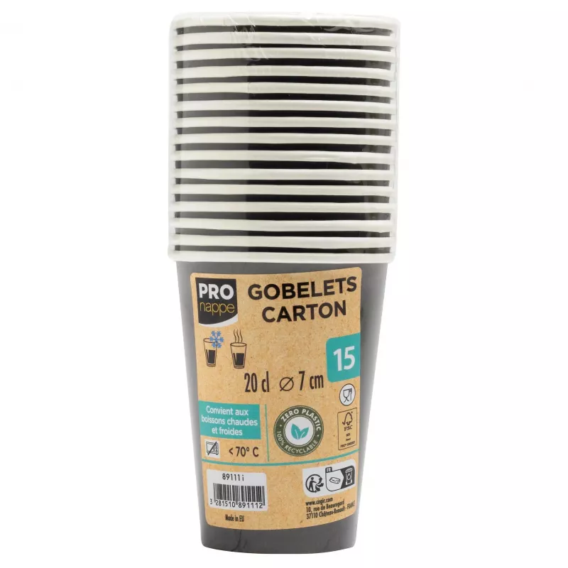 PROnappe 15 Einweg-Kaffeebecher 200 ml - 1000 Stück
