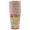 PROnappe 15 Pappbecher 200 ml, Rot (89115I)