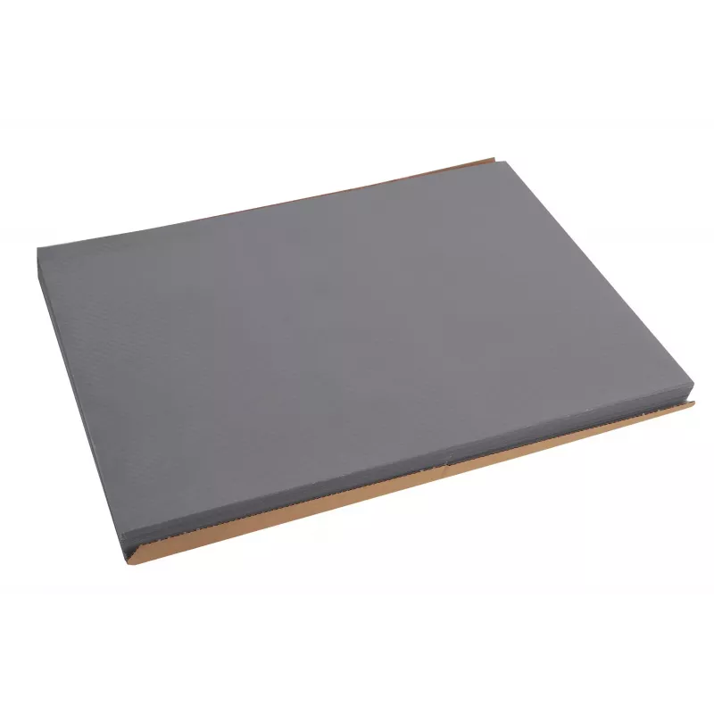 PROnappe Einweg-Tischset 400 x 300 mm, Grau, geprägtes, leicht satiniertes Papier