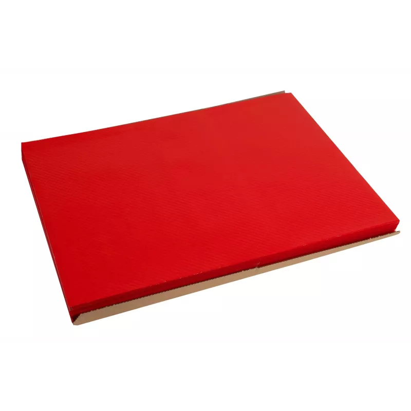 PROnappe Einweg-Tischset 400 x 300 mm Rot geprägt leicht satiniertes Papier 52 g/m²