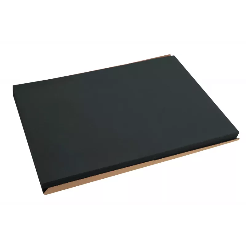 PROnappe Einweg-Tischset 400 x 300 mm Schwarz, geprägt, leicht satiniertes Papier