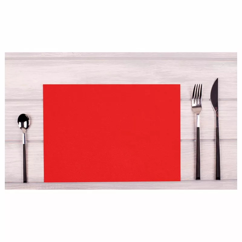 PROnappe Einweg-Tischset Spunbond 400 x 300 mm Rot aus Spunbond PP-Material 50 g/qm