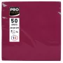 PROnappe Papierservietten Bordeaux 2-lagig 20,0 x 20,0 cm 50er Pack