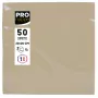 PROnappe Papierservietten Beige-Braun 2-lagig 20 x 20 cm 50er-Pack