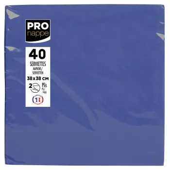 PROnappe Servietten Marineblau 2-lagig 19,0 x 19,0 cm 40 Stück
