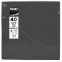 PROnappe Papierservietten Schwarz 2-lagig 19,0 x 19,0 cm 40 Stück