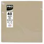 PROnappe Servietten Beige-Braun 2-lagig 19,0 x 19,0 cm 40 Stück