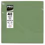 PROnappe Olive Green 2-Ply Paper Napkins 19 x 19 cm 40-Pack