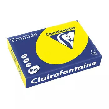 Clairefontaine Trophee Intensiv Kopierpapier A4 80g 500 Blatt Kanariengelb