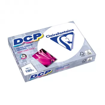 Clairefontaine DCP 160 gsm A4 250 Blatt satiniertes glattes Papier Weiß