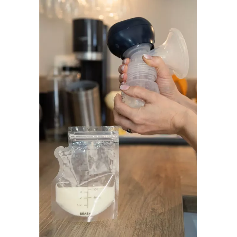Beaba Vorratsbeutel für Lebensmittel, 50er-Pack, 250 ml, Transparent 911738