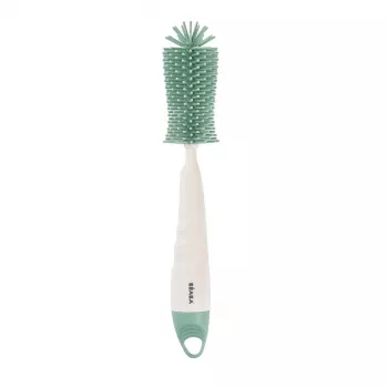 Beaba Silikonflaschen- und Saugerbürste Sage Green