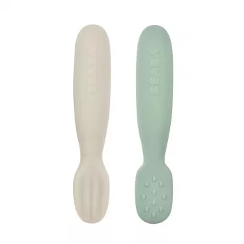 Beaba First Spoons 2 Stück Grün/Grau
