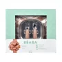 Beaba First Meals 3-in-1 Geschenkset (Teller, Besteckset, Lätzchen) Savannah Bloom