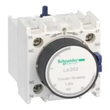APC Schneider Electric LADS2 Hilfskontaktblock, 2 NO, Schraubklemme, Weiß