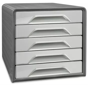 CEP Office Solution Smoove Schubladenbox Hellgrau mit 5 Schubladen 1071116361