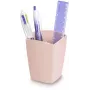 CEP Office Solution Mineral Stiftehalter 2 Fächer Powder Pink rechteckig Polystyrol 74 x 74 x 95 mm