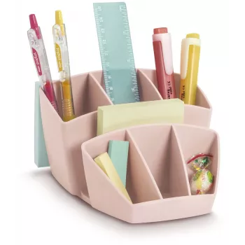 CEP Office Solution Mineral Schreibtisch-Organizer 8 Fächer Puderrosa Polystyrol Rechteckig 143 x 158 mm