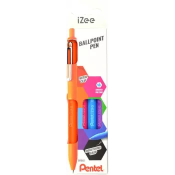 Pentel iZee BX470 Kugelschreiber 4er-Pack, gemischte Tintenfarben