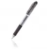 Pentel Hybrid Gel Grip Retractable Gel Pen - Black Ink - 0,7 mm - Medium - Transparent Barrel - Metal Tip
