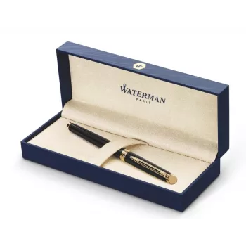 WATERMAN Hémisphère Kugelschreiber - Blau lackiert - Chrom-Akzente - Mittlere Spitze - Blaue Tinte