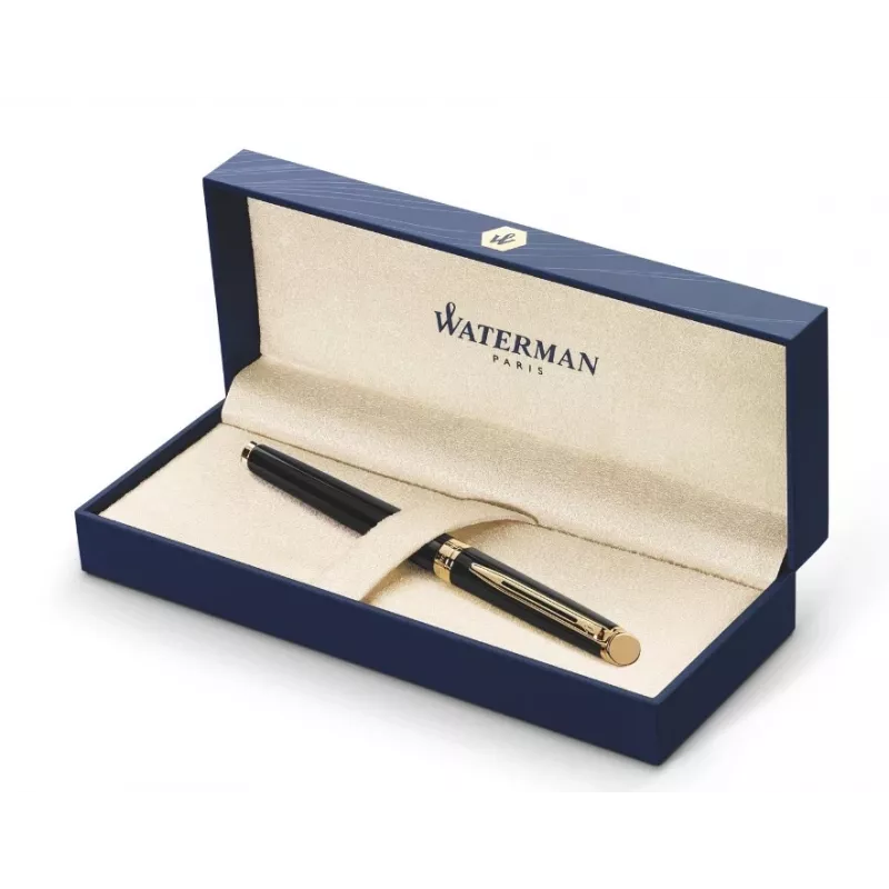 WATERMAN Hémisphère Kugelschreiber - Blau lackiert - Chrom-Akzente - Mittlere Spitze - Blaue Tinte