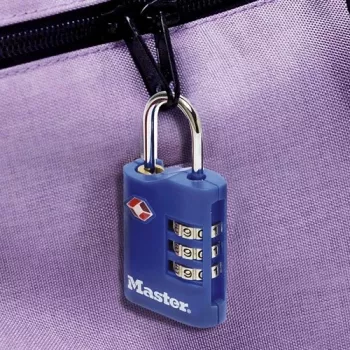 Master Lock 2er-Pack TSA-Zahlenvorhängeschloss, verschiedene Farben