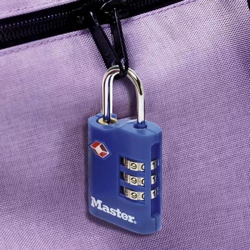 Master Lock 2er-Pack TSA-Zahlenvorhängeschloss, verschiedene Farben