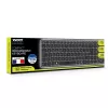 PORT Designs FR - Tastatur Compact Pro Wiederaufladbar Bluetooth AZERTY Schwarz