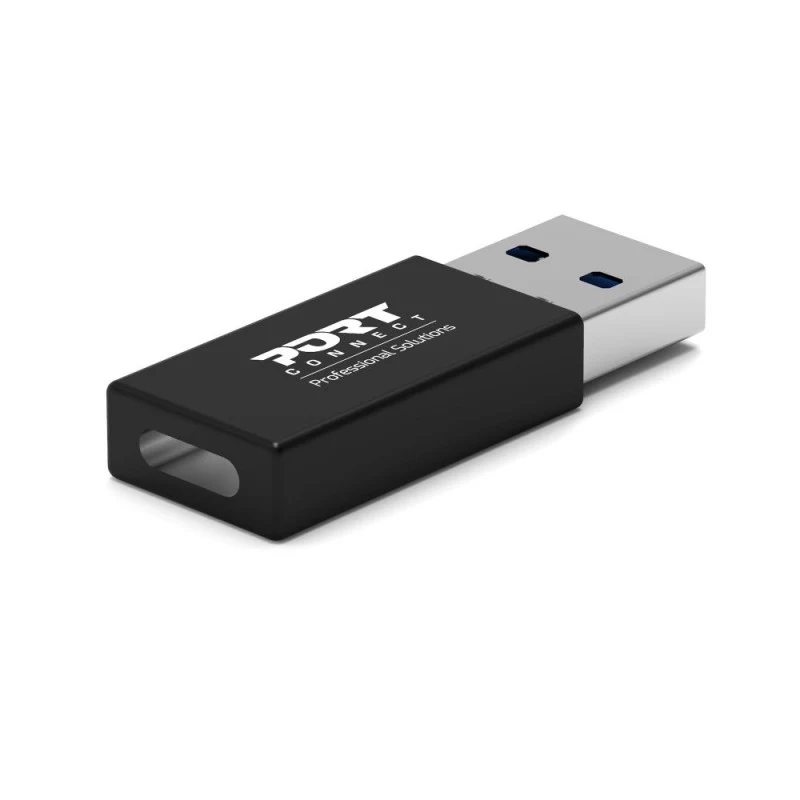 PORT Designs USB-A auf USB-C Konverter - USB 2.0 Adapter - Schwarz