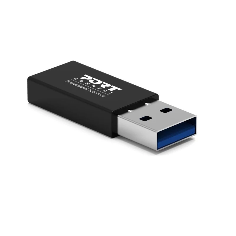 PORT Designs USB-A auf USB-C Konverter - USB 2.0 Adapter - Schwarz