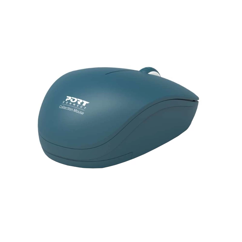 PORT Designs 900545 Beidhändige optische RF-Wireless-Maus 1600 DPI Blau