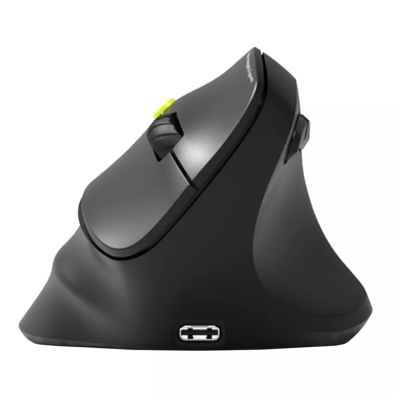 PORT Designs PORT Connect Professional ERGO SHAPE Wireless Rechargeable Mouse - Right-Handed - Optical - 5 Buttons - 2,4 GHz, Bluetooth - USB Receiver