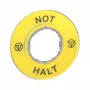 APC ZBY9220 Not-Aus-Schild - Gelb, 60mm, Rund