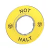 APC ZBY9220 Not-Aus-Schild - Gelb, 60mm, Rund