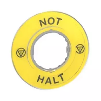 APC ZBY9220 Not-Aus-Schild - Gelb, 60mm, Rund