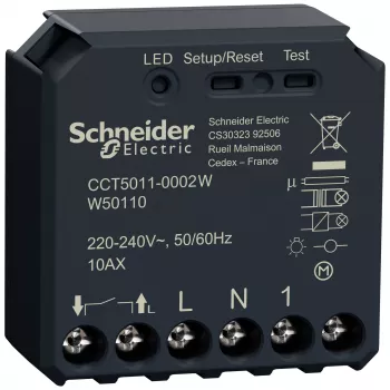 Schneider Electric Wiser CCT5011-0002W Schaltaktor, 1-fach, Unterputzmontage