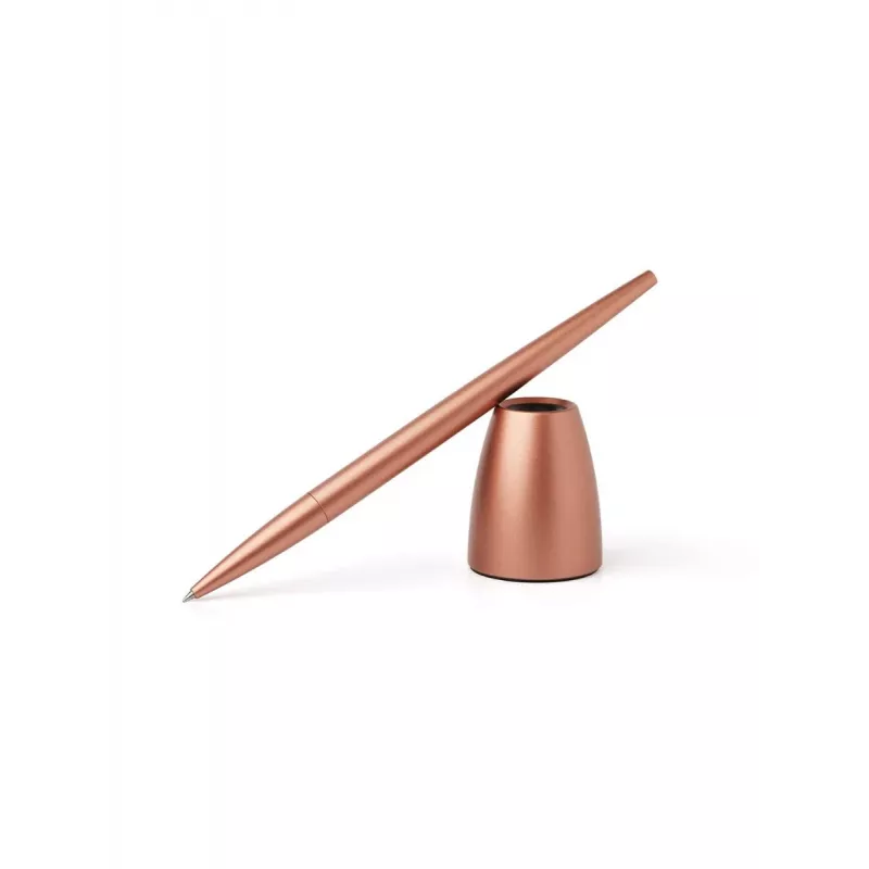 Lexon Scribalu Kugelschreiber mit Basis Soft Gold LS64P1