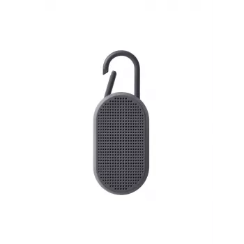 Lexon Mino T Waterproof Speaker mit Standfuß und Karabiner Grau LA124G