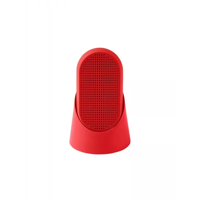 Lexon Mino T Tragbarer Bluetooth-Lautsprecher mit Standfuß und Karabiner, Rot