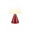 Lexon Mina Audio L LED-Lampe mit Bluetooth-Lautsprecher Dunkelrot LH76DR