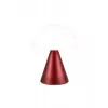 Lexon Mina Audio L LED-Lampe mit Bluetooth-Lautsprecher Dunkelrot LH76DR