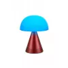 Lexon Mina Audio L LED-Lampe mit Bluetooth-Lautsprecher Dunkelrot LH76DR